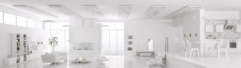 Interior of modern white apartment