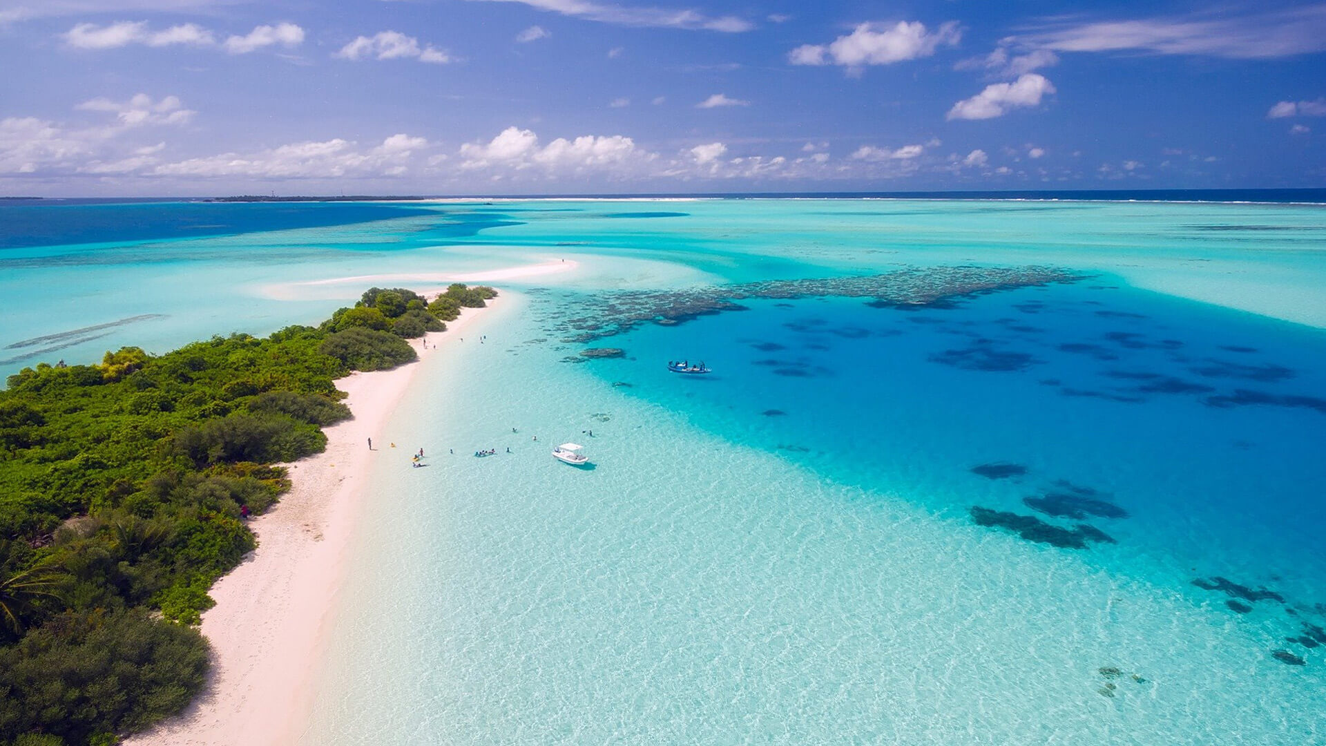 A beach in the Maldives